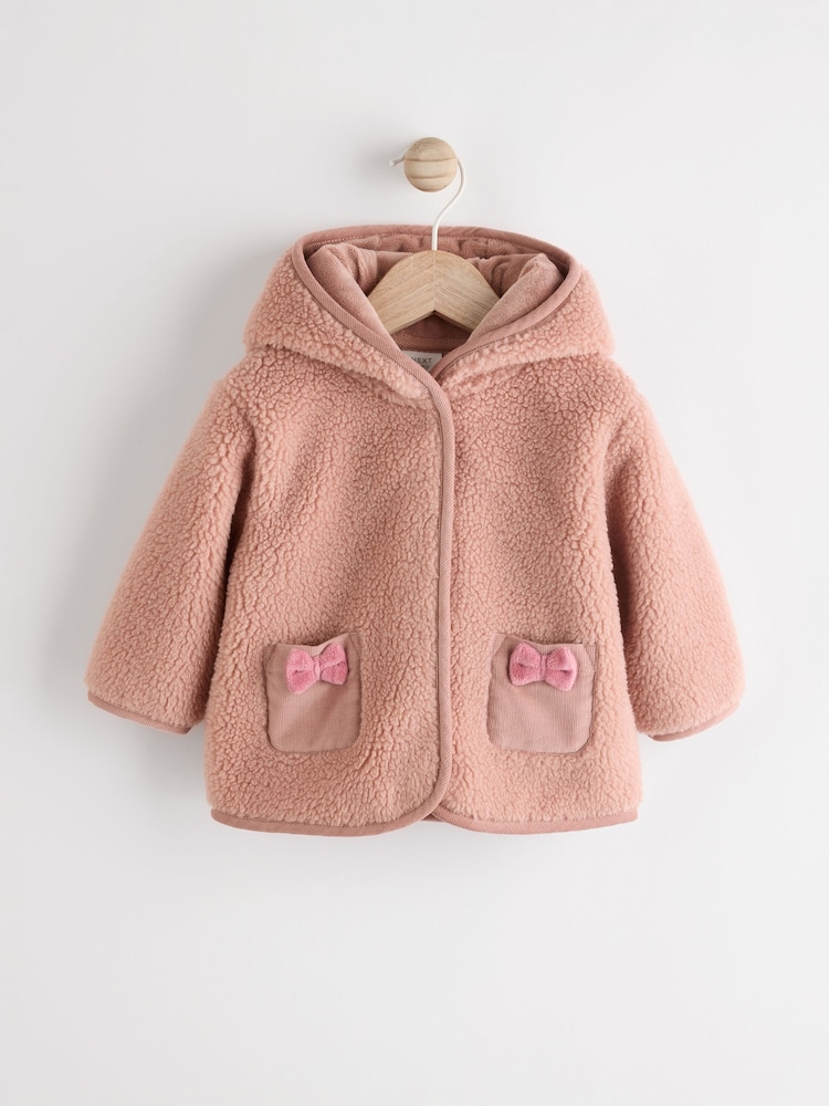 Pretty Little Thing Pink Teddy Coat NEW PRETTY LITTLE THING Teddy