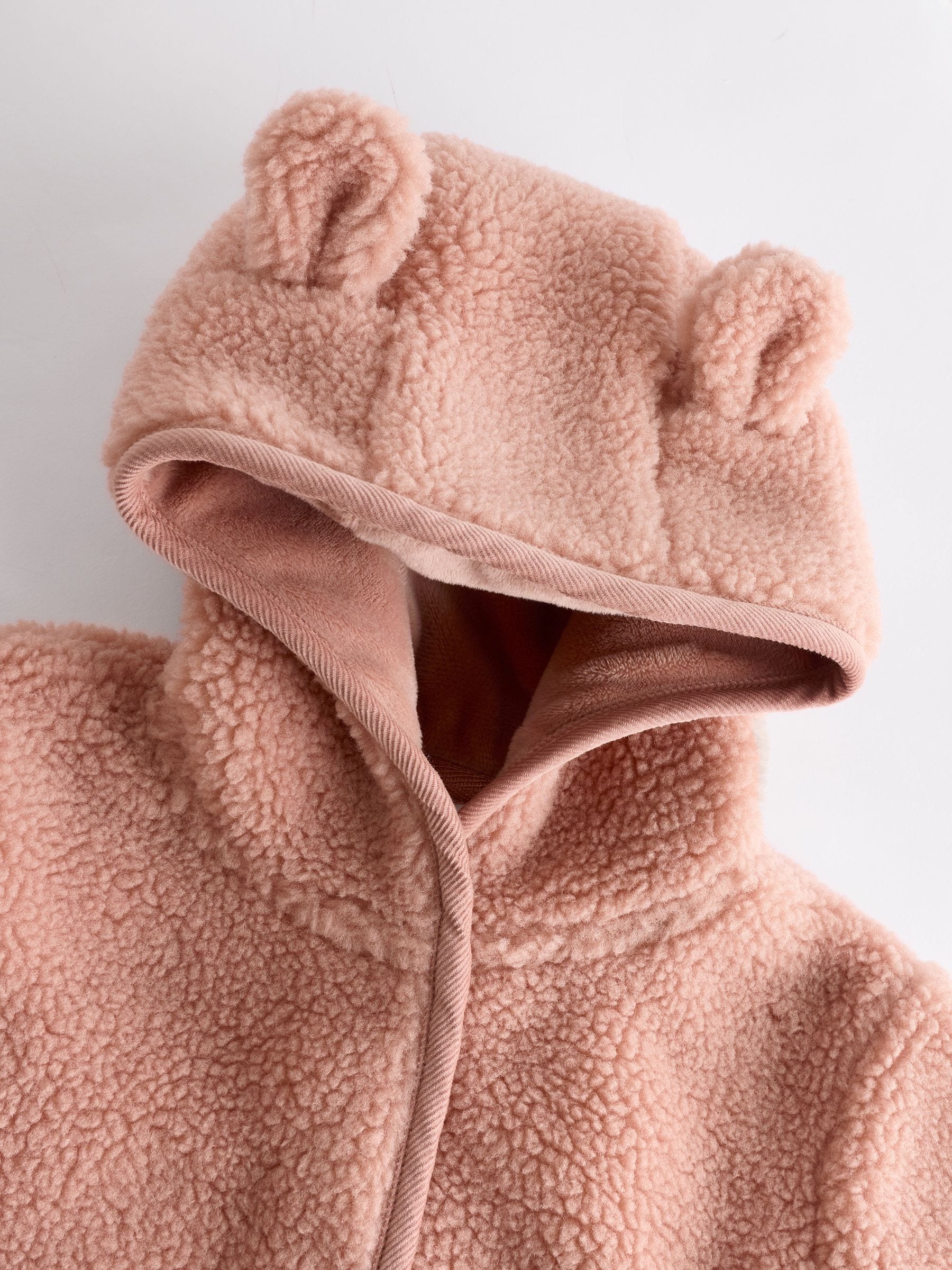 Buy Pink Baby Borg Fleece Jacket (0mths-2yrs) from Next USA