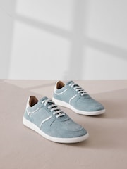 modra - Forever Comfort® Nizke retro usnjene trenirke - Slika 1 iz 6