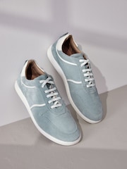 modra - Forever Comfort® Nizke retro usnjene trenirke - Slika 3 iz 6