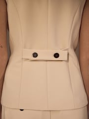 Cream Premium Tailored Waistcoat - Image 5 of 8