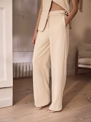 Cream Premium Tailored Straight Trousers - Image 3 of 7
