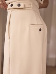 Cream Premium Tailored Straight Trousers - Image 5 of 7