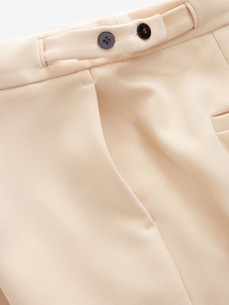 Cream Premium Tailored Straight Trousers - Image 7 of 7