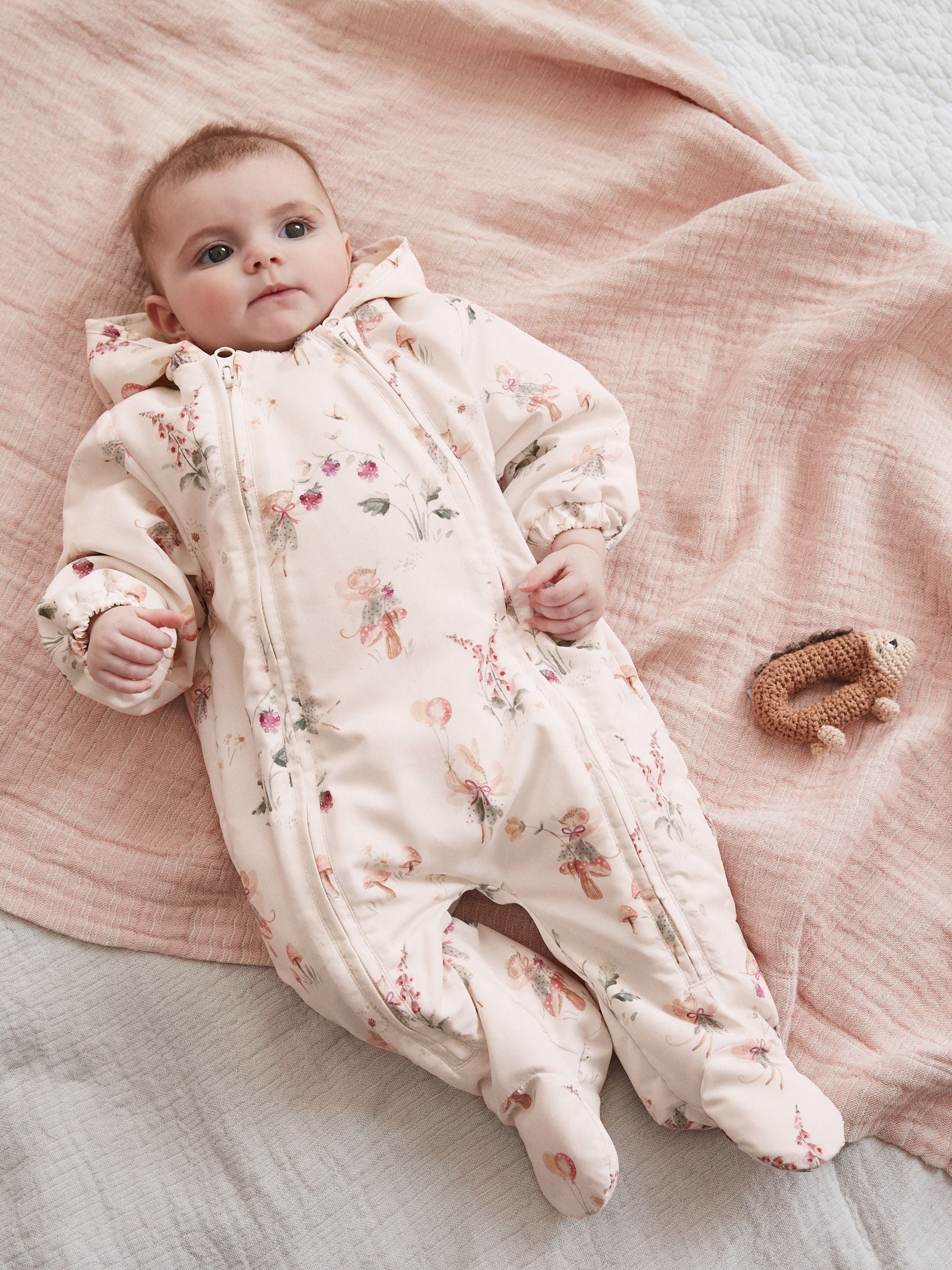 Newborn baby girl pram suit hotsell
