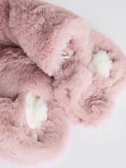 Pink Baby Faux Fur Cosy Hooded Pramsuit All-In-One (0mths-2yrs) - Image 10 of 13