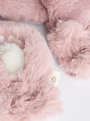 Pink Baby Faux Fur Cosy Hooded Pramsuit All-In-One (0mths-2yrs) - Image 11 of 13