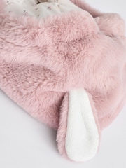 Pink Baby Faux Fur Cosy Hooded Pramsuit All-In-One (0mths-2yrs) - Image 8 of 13