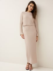 Cream Mesh Sequin Bow Back Top - Image 2 of 7