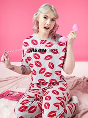Vanilla Underground Red Mean Girls Ladies Licensed 100% Cotton Pyjamas - Image 5 of 6