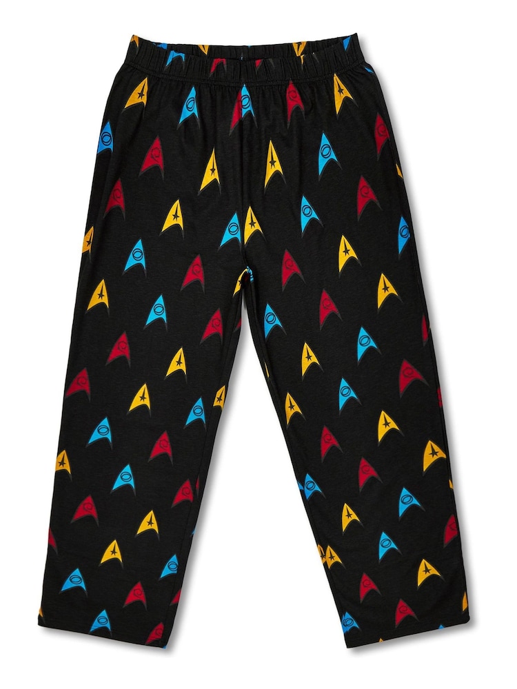 Vanilla Underground Mens Grey Star Trek 100% Cotton Licensed Pyjamas - Image 3 of 4