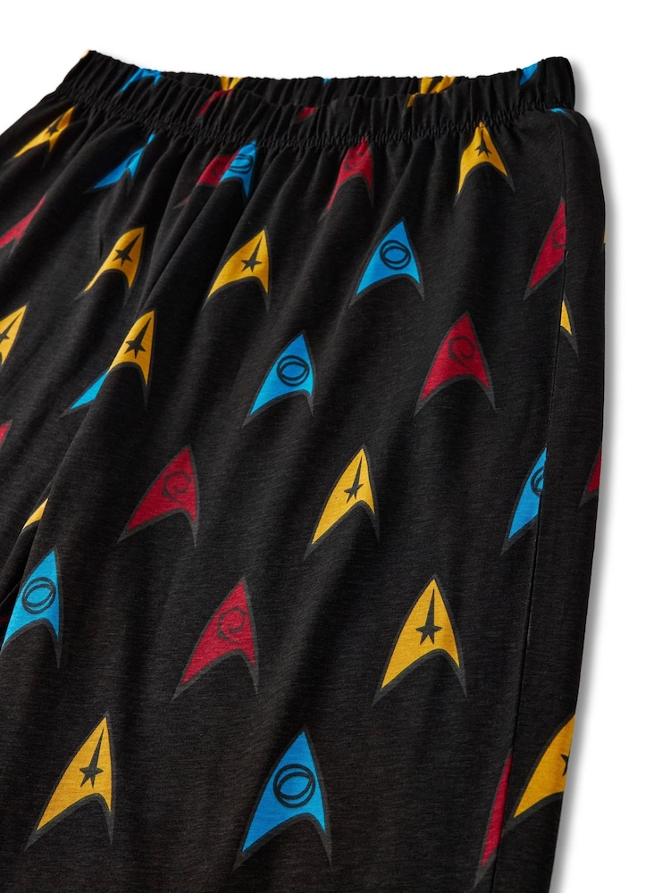 Vanilla Underground Mens Grey Star Trek 100% Cotton Licensed Pyjamas - Image 4 of 4
