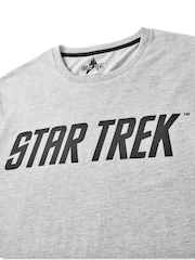Vanilla Underground Mens Grey Star Trek 100% Cotton Licensed Pyjamas - Image 6 of 7