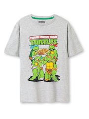 Vanilla Underground Grey Mens 100% Cotton Teenage Mutant Ninja Turtle Pyjamas - Image 2 of 5