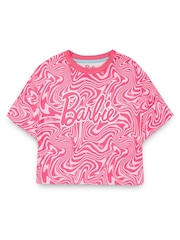 Vanilla Underground Pink Girls Barbie Short Leg Pyjamas - Image 2 of 5