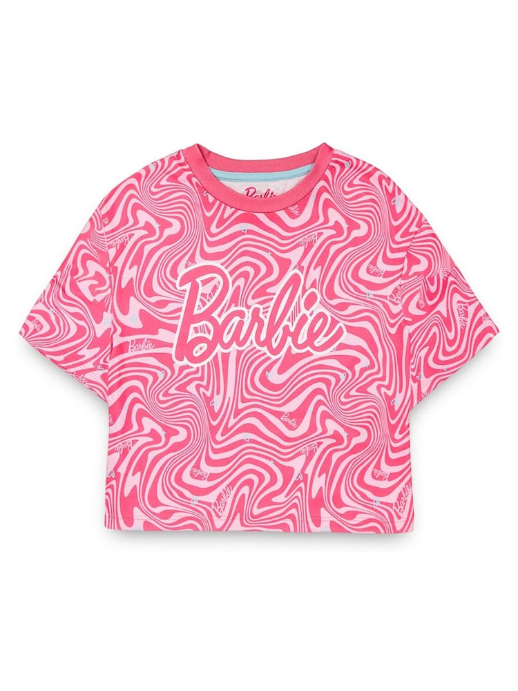 Vanilla Underground Pink Girls Barbie Short Leg Pyjamas - Image 2 of 5