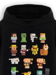 Vanilla Underground Boys Minecraft Licensed 100% Cotton Black Hoodie - Image 4 of 6