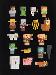 Vanilla Underground Boys Minecraft Licensed 100% Cotton Black Hoodie - Image 5 of 6