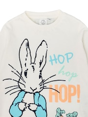 Vanilla Underground White Kids Peter Rabbit Licensed 100% Cotton Pyjamas - Image 5 of 5