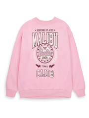 Vanilla Underground Pink Barbie Licensed Ladies Sweatshirt - Image 1 of 6