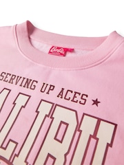 Vanilla Underground Pink Barbie Licensed Ladies Sweatshirt - Image 3 of 6