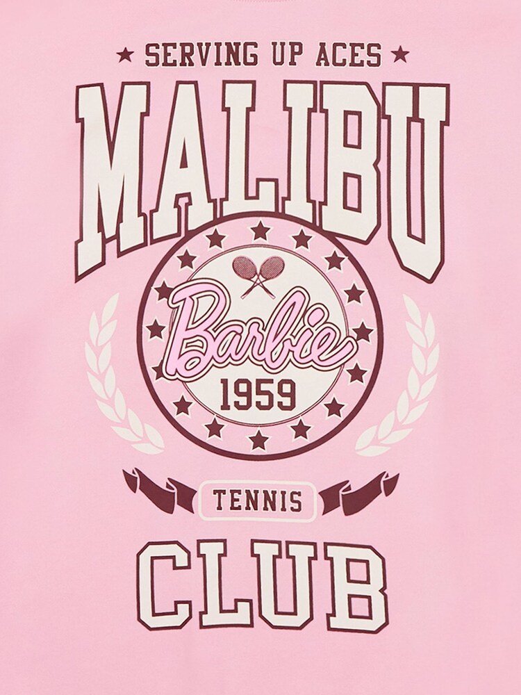 Vanilla Underground Pink Barbie Licensed Ladies Sweatshirt - Image 6 of 6