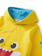 Vanilla Underground Yellow Baby Shark Kids Character 100% Cotton Hoodie - Image 3 of 6