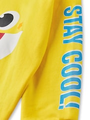 Vanilla Underground Yellow Baby Shark Kids Character 100% Cotton Hoodie - Image 4 of 6