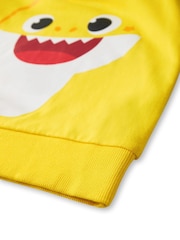 Vanilla Underground Yellow Baby Shark Kids Character 100% Cotton Hoodie - Image 6 of 6