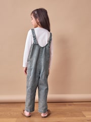 Denim Tint 100% Cotton Slouchy Dungarees (3-16yrs) - Image 2 of 7