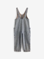 Denim Tint 100% Cotton Slouchy Dungarees (3-16yrs) - Image 5 of 7