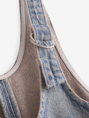 Denim Tint 100% Cotton Slouchy Dungarees (3-16yrs) - Image 7 of 7