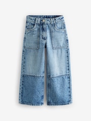 Mid Blue Denim Wide Leg 100% Cotton Jeans (3-16yrs) - Image 4 of 7