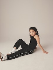 Black Wide Leg Woven 100% Cotton Trousers (3-16yrs) - Image 3 of 8