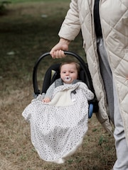 Cheeky Chompers Baby 100% Cotton Travel Blanket - Image 6 of 11