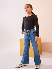 Mid Blue Denim Flare Jeans (3-16yrs) - Image 2 of 6