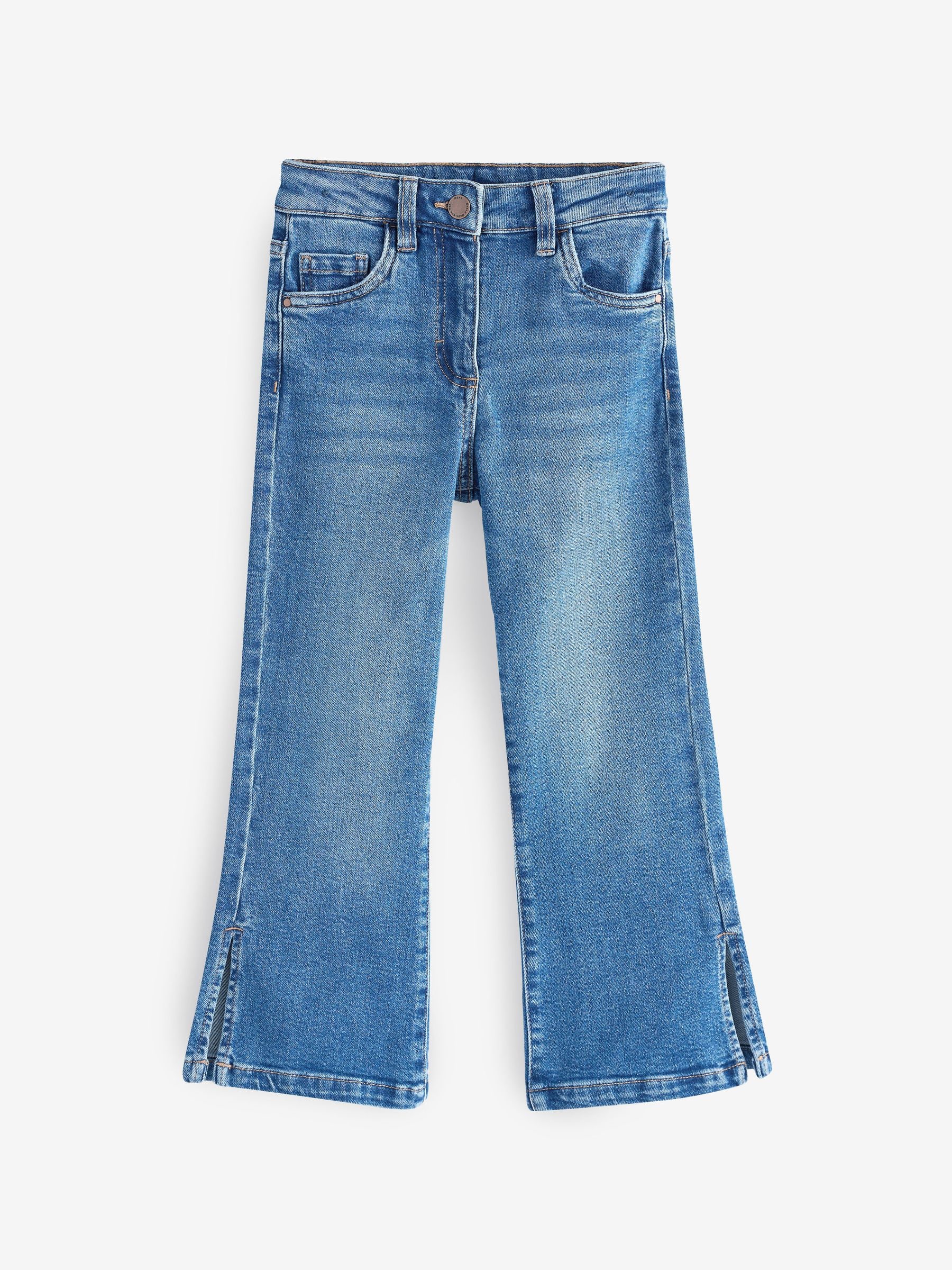 ★ ★ Women's Flare Fit Mid Blue Fleece Denim Przeglądaj Jasnoniebieski - ONLY Blush Mid Waist Flared