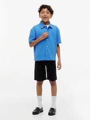 Tommy Hilfiger Blue Relaxed Fit Seersucker Short Sleeve Shirt - Image 3 of 5