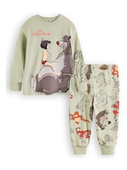 Vanilla Underground Green Kids Jungle Book 100% Cotton Pyjamas - Image 1 of 6