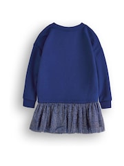 Vanilla Underground Blue Girls Frozen Longline Sweatshirt With Trim - Image 2 of 6