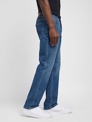 Lee Mid Blue Denim Straight Fit Denim Jeans - Image 4 of 6