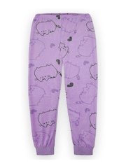 Vanilla Underground Purple Pusheen Girls Licensed Fleece Pyjamas - Image 3 of 5