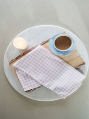Avalon Home Pink Gingham Tea Towel - Image 3 of 3