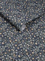William Morris At Home Midnight Clover 10M Wallpaper - Image 3 of 5