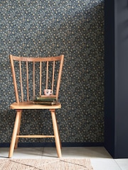William Morris At Home Midnight Clover 10M Wallpaper - Image 5 of 5