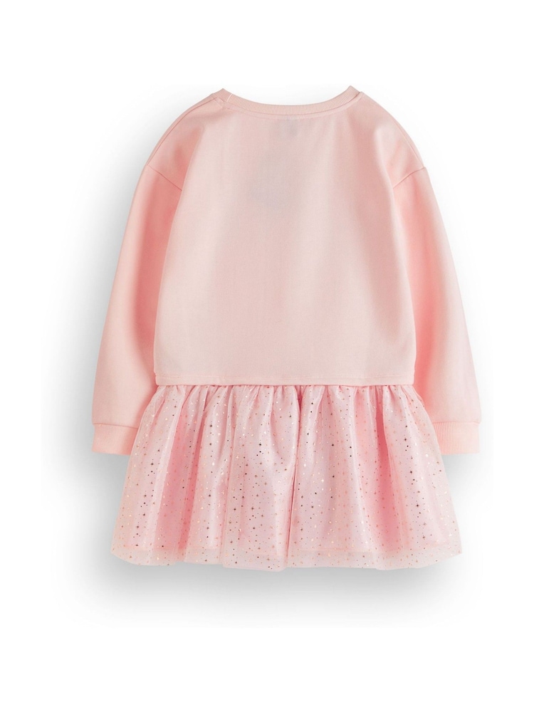 Vanilla Underground Pink Girls Disney Princess Longline Sweatshirt with Trim - Image 2 of 5