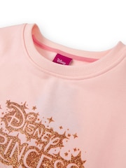 Vanilla Underground Pink Girls Disney Princess Longline Sweatshirt with Trim - Image 3 of 5