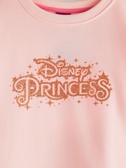 Vanilla Underground Pink Girls Disney Princess Longline Sweatshirt with Trim - Image 5 of 5