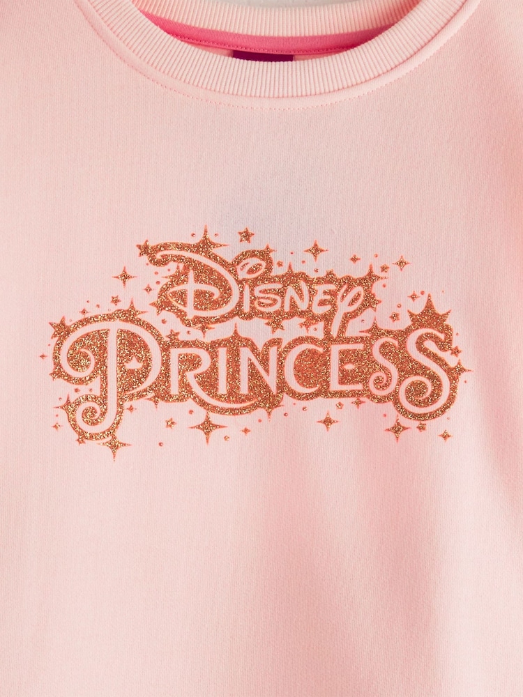 Vanilla Underground Pink Girls Disney Princess Longline Sweatshirt with Trim - Image 5 of 5