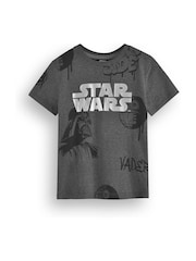 Vanilla Underground Grey Boys Star Wars 100% Cotton T-Shirt - Image 1 of 6